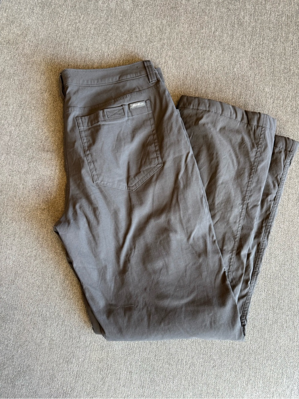 Eddie Bauer Men's Gray Chinos